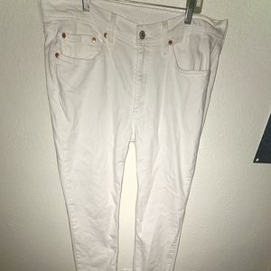 Men's White Levi's 514s